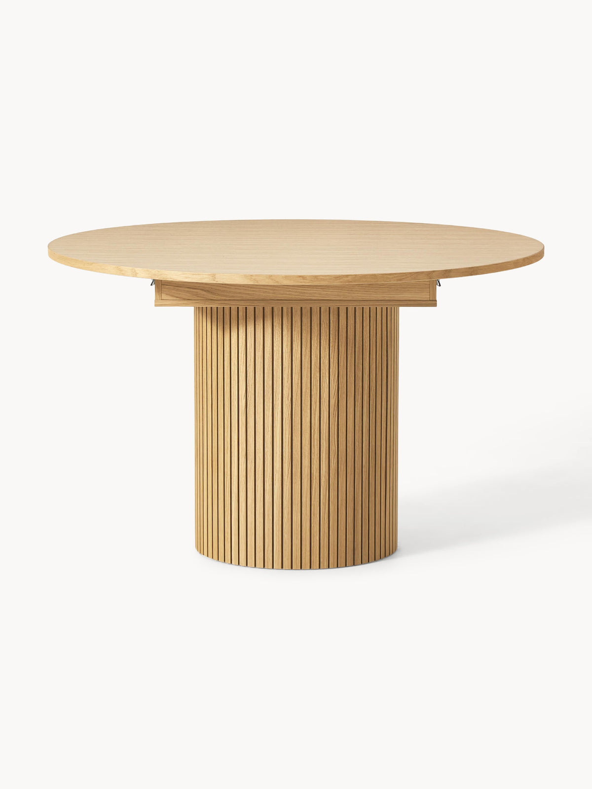 Filotto Extendable Dining Table with Grooved Texture, 120 - 160 x 75 cm