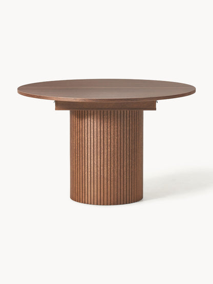 Filotto Extendable Dining Table with Grooved Texture, 120 - 160 x 75 cm