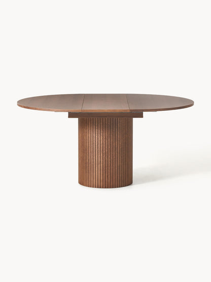 Filotto Extendable Dining Table with Grooved Texture, 120 - 160 x 75 cm