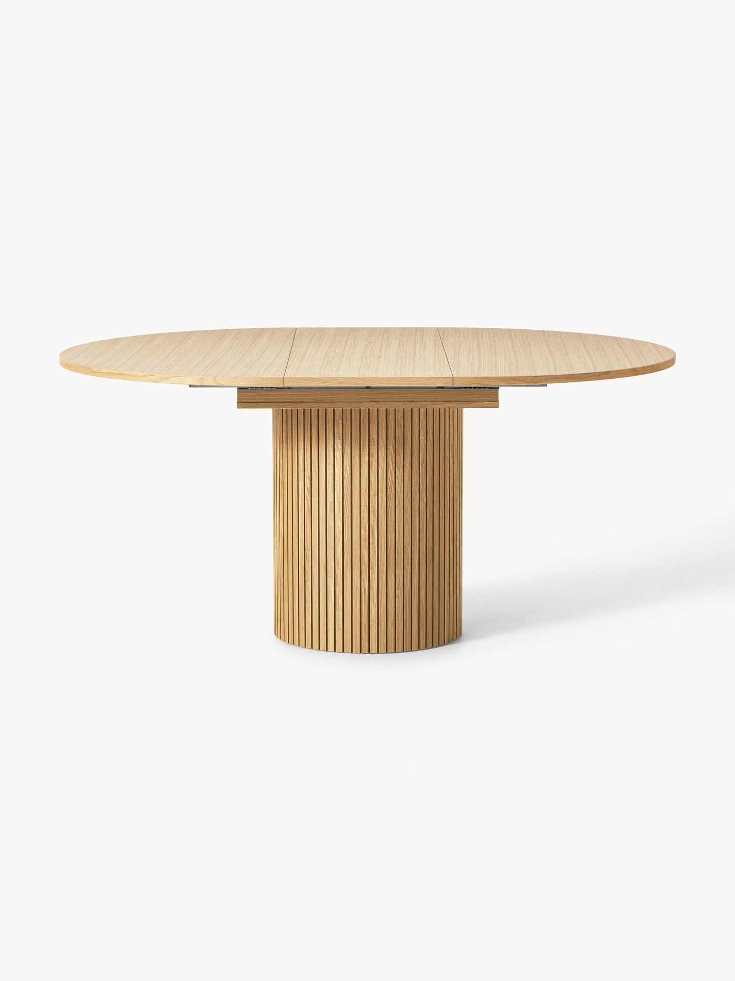 Filotto Extendable Dining Table with Grooved Texture, 120 - 160 x 75 cm