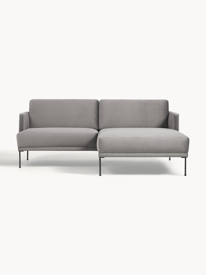 Fluvella Small Velvet Corner Sofa
