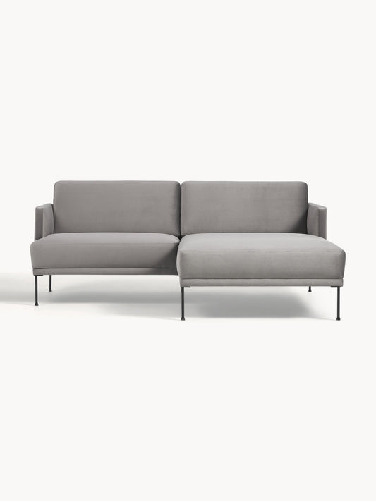 Fluvella Small Velvet Corner Sofa