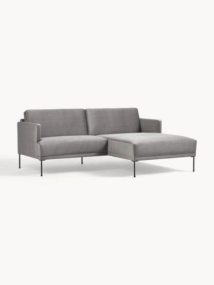 Fluvella Small Velvet Corner Sofa