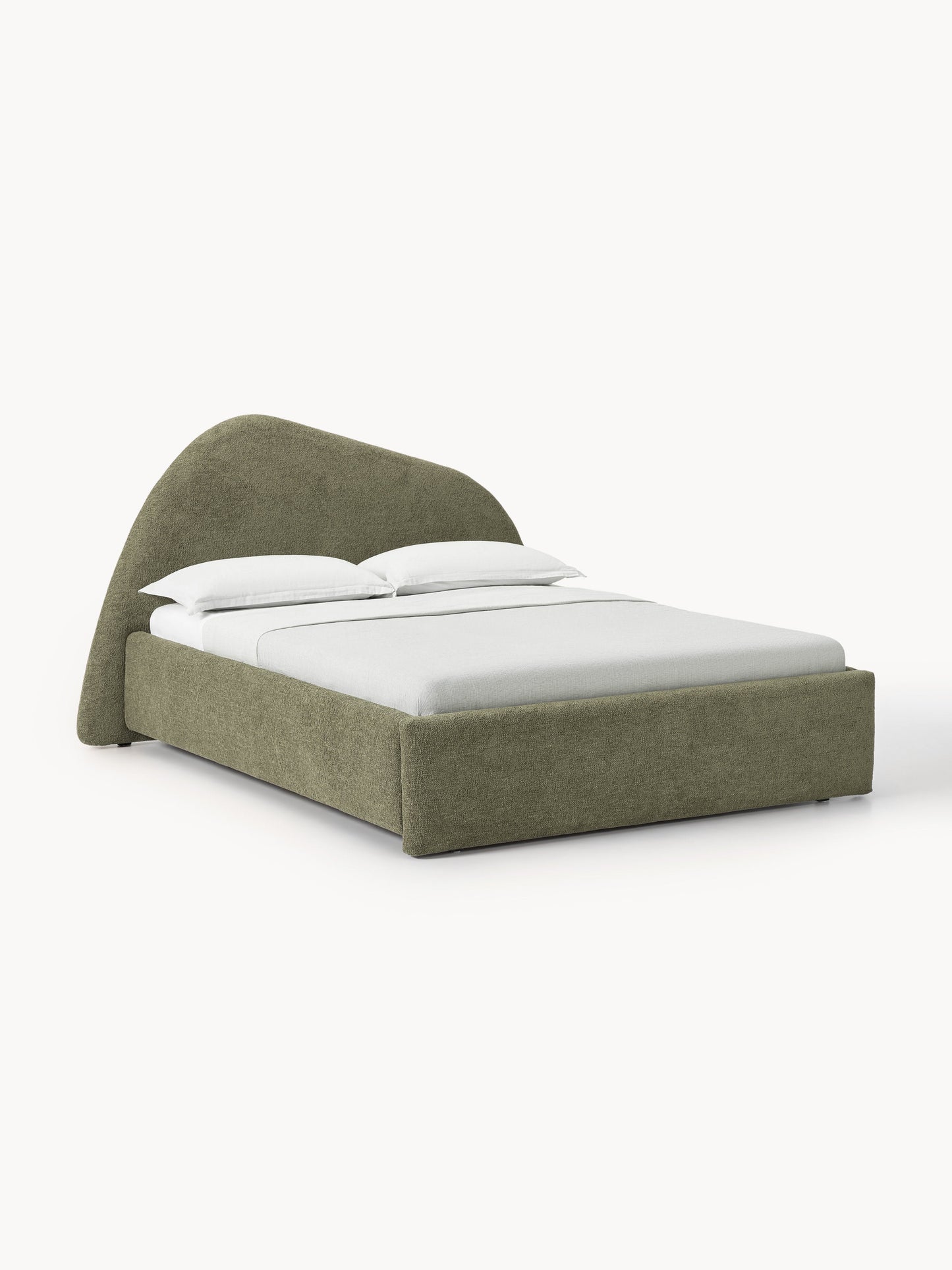 Garrow Upholstered Bouclé Bed