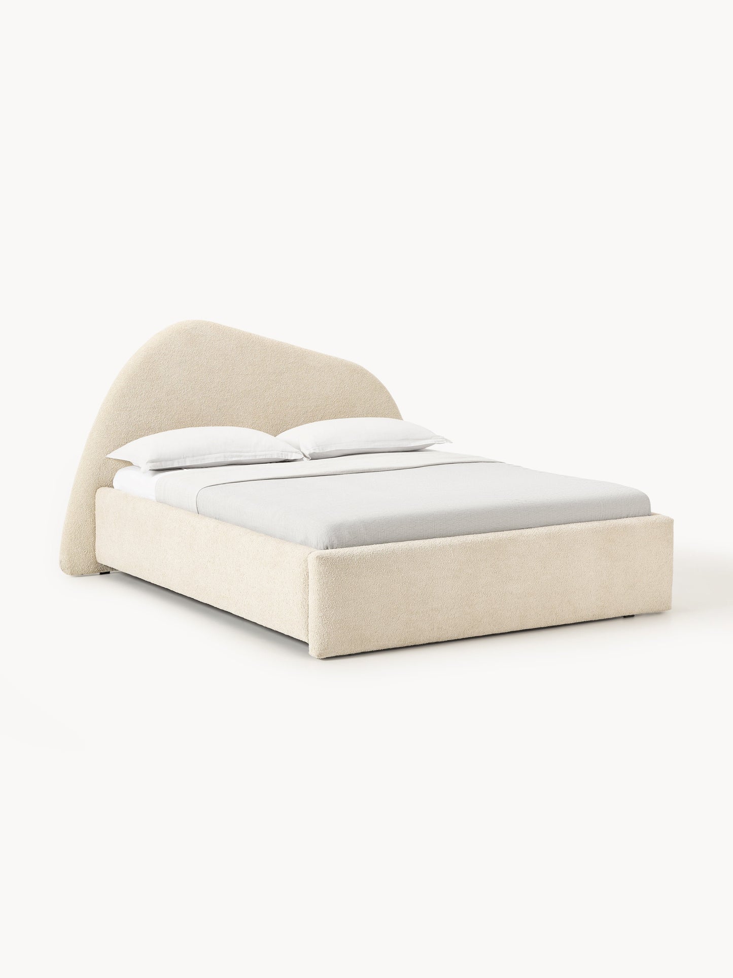 Garrow Upholstered Bouclé Bed