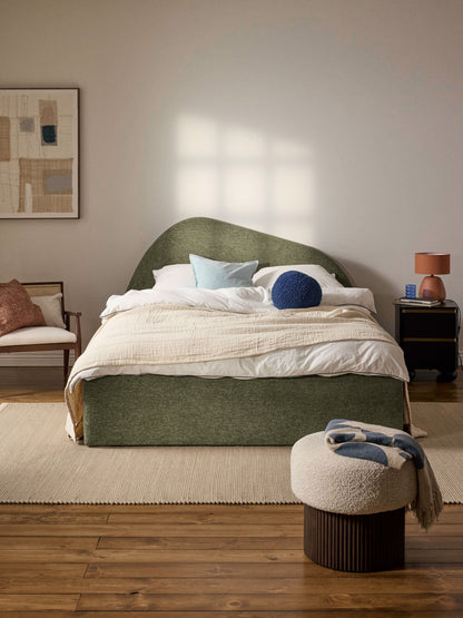 Garrow Upholstered Bouclé Bed