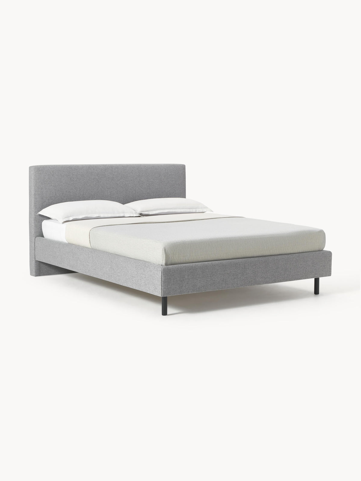 Giulanna Upholstered Bed with Wooden Feet