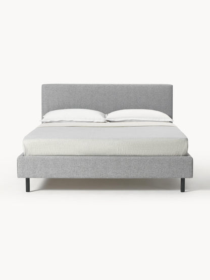 Giulanna Upholstered Bed with Wooden Feet