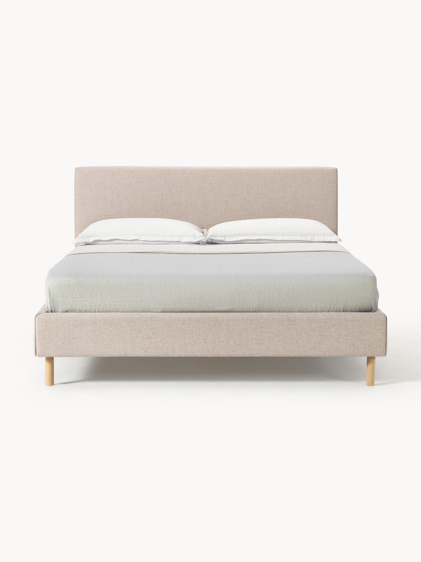 Giulanna Upholstered Bed with Wooden Feet