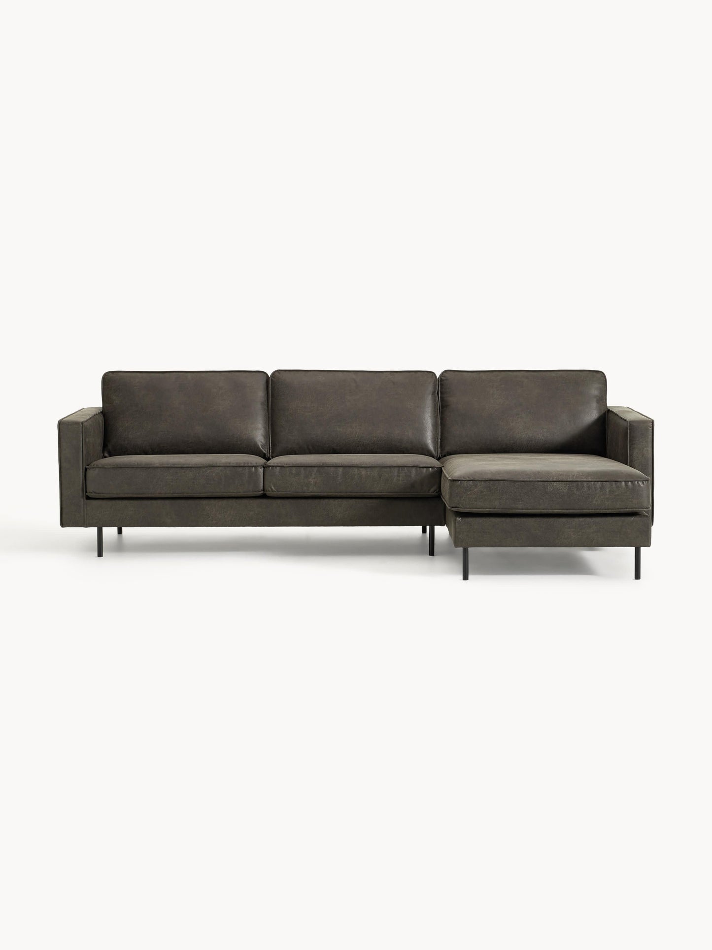 Huntessa Leather Corner Sofa (3-Seater)