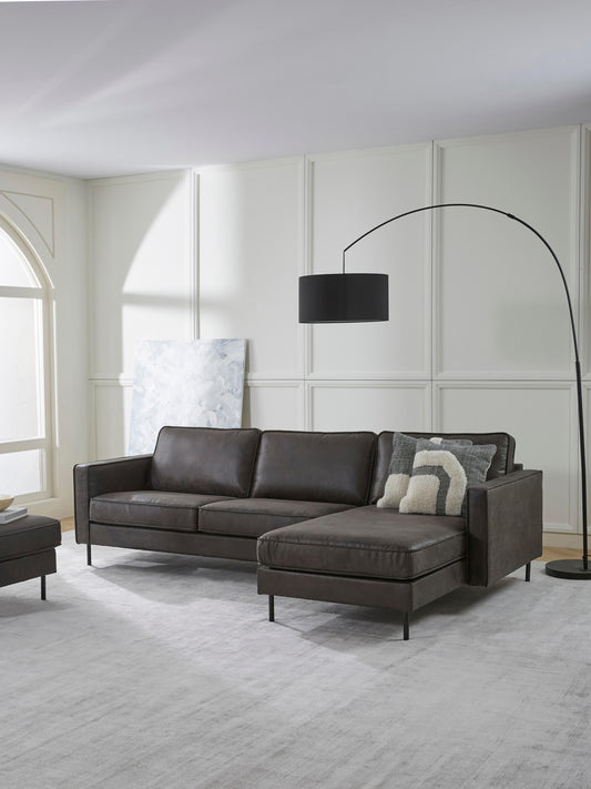 Huntessa Leather Corner Sofa (3-Seater)