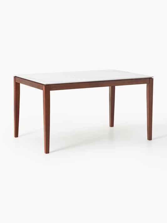 Jacksino Dining Table with Marble-Look Tabletop, in Various Sizes