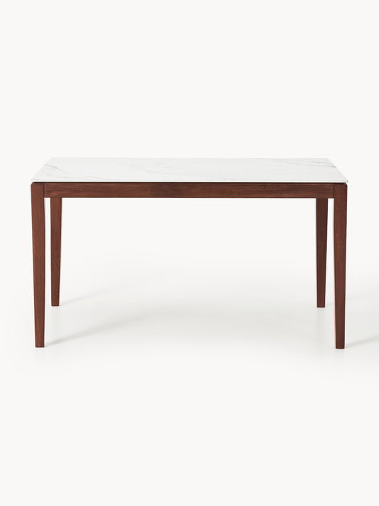 Jacksino Dining Table with Marble-Look Tabletop, in Various Sizes