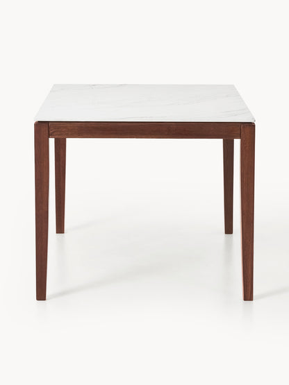 Jacksino Dining Table with Marble-Look Tabletop, in Various Sizes