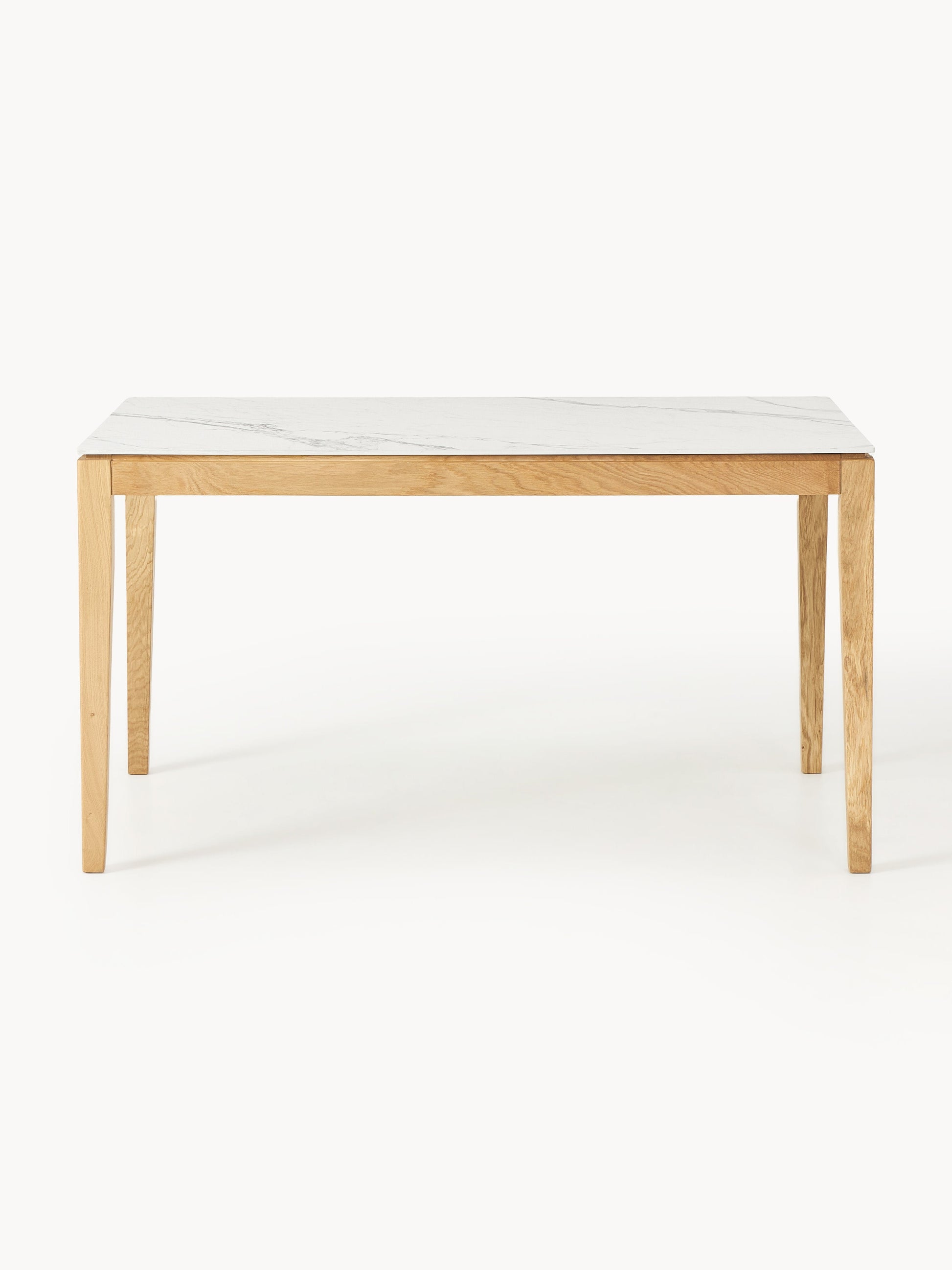 Jacksino Dining Table with Marble-Look Tabletop, in Various Sizes