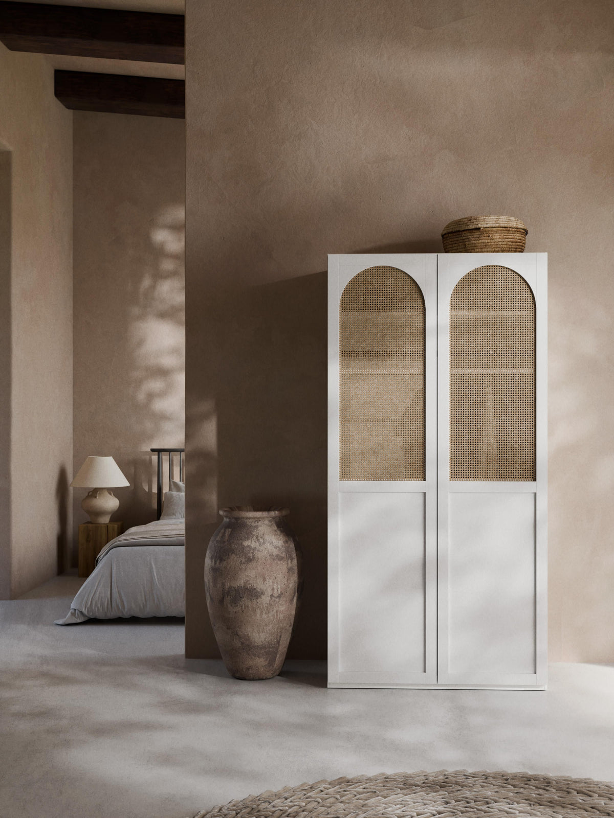 Jeanette Modular Hinged-Door Wardrobe, 100 cm Wide, in Various Sizes
