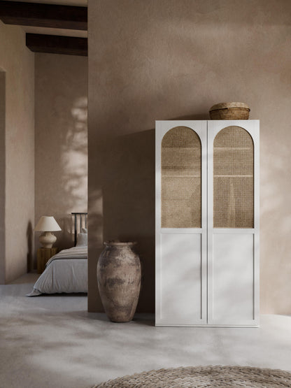 Jeanette Modular Hinged-Door Wardrobe, 100 cm Wide, in Various Sizes