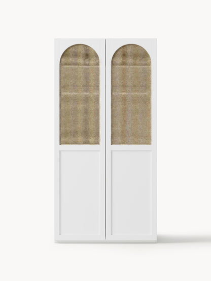 Jeanette Modular Hinged-Door Wardrobe, 100 cm Wide, in Various Sizes