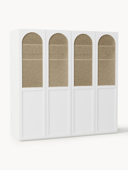 Jeanette Modular Hinged-Door Wardrobe, 200 cm Wide, in Various Sizes