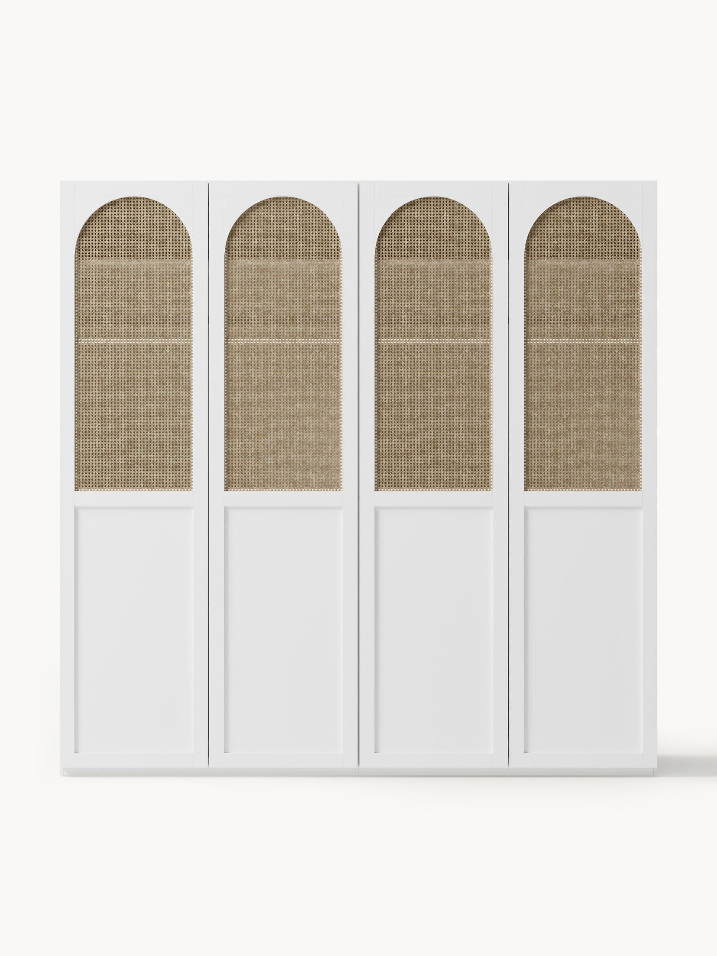 Jeanette Modular Hinged-Door Wardrobe, 200 cm Wide, in Various Sizes