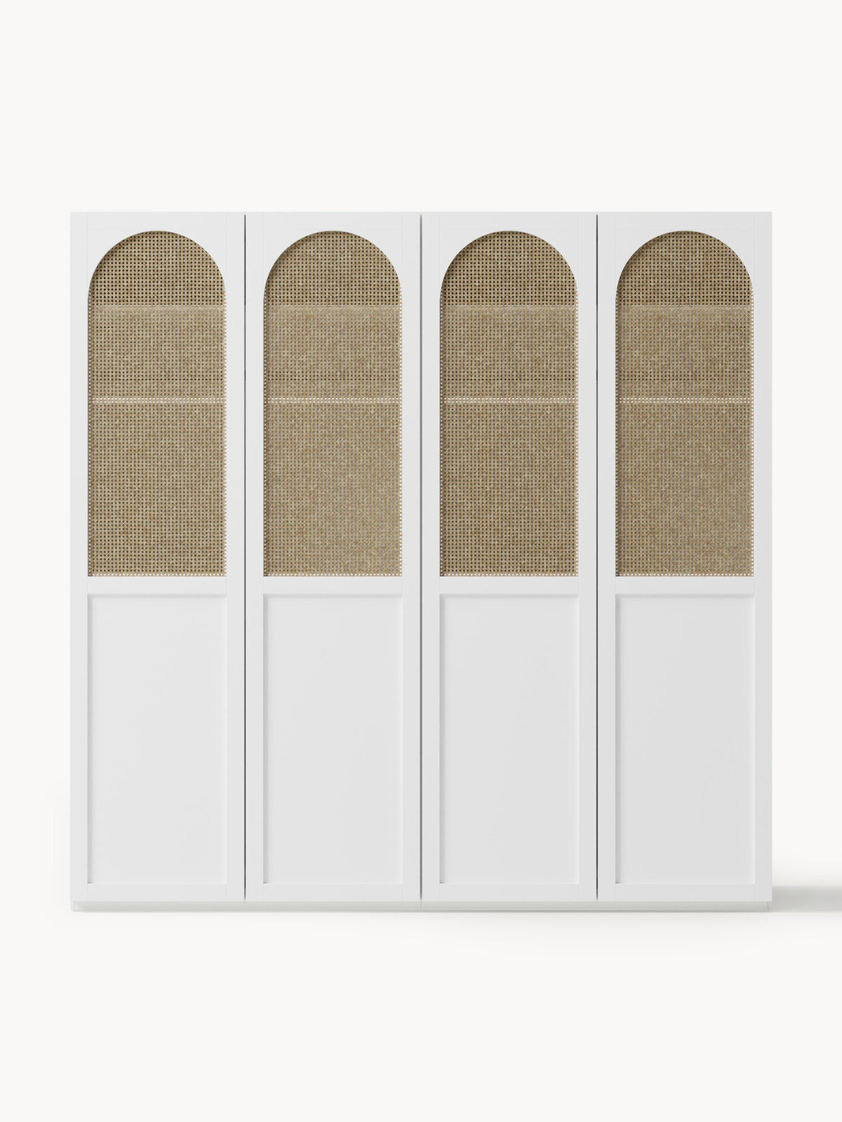 Jeanette Modular Hinged-Door Wardrobe, 200 cm Wide, in Various Sizes