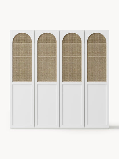 Jeanette Modular Hinged-Door Wardrobe, 200 cm Wide, in Various Sizes