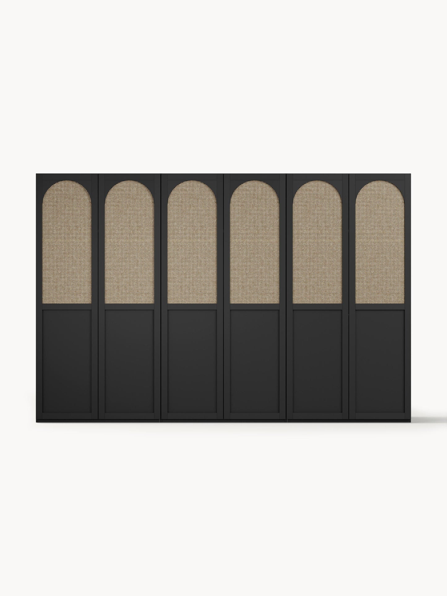 Jeanette Modular Hinged-Door Wardrobe, 300 cm Wide, in Various Sizes