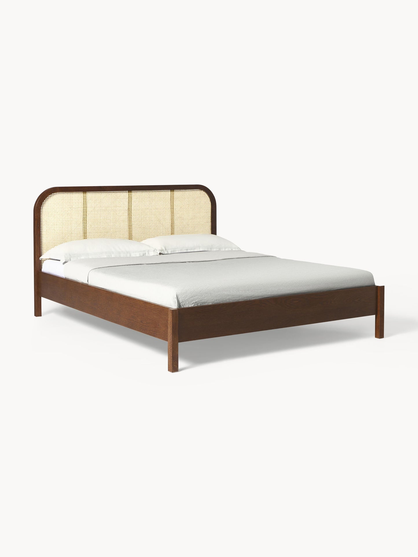 Jonnick Wooden Bed with Vienna Cane Headboard