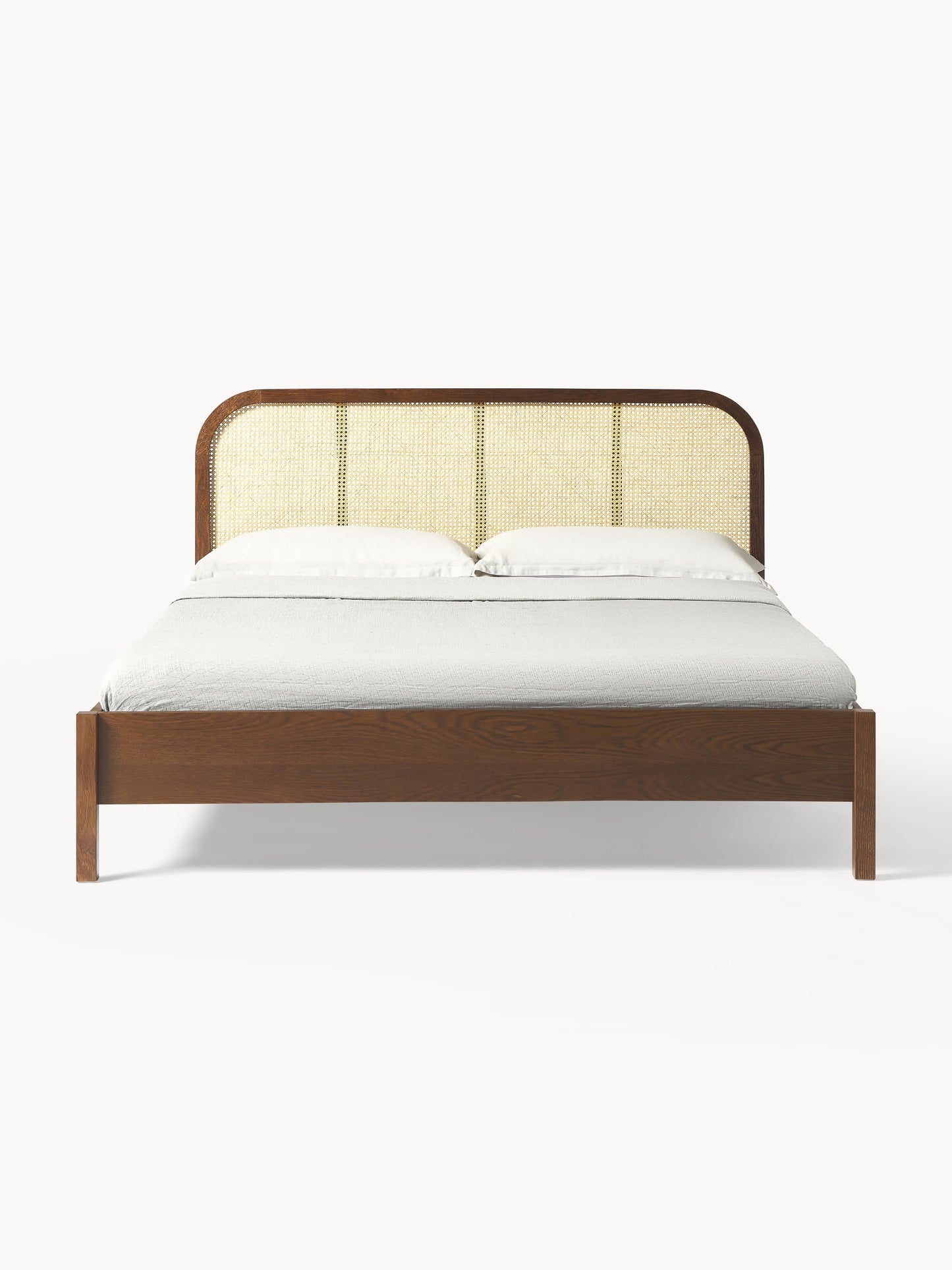 Jonnick Wooden Bed with Vienna Cane Headboard