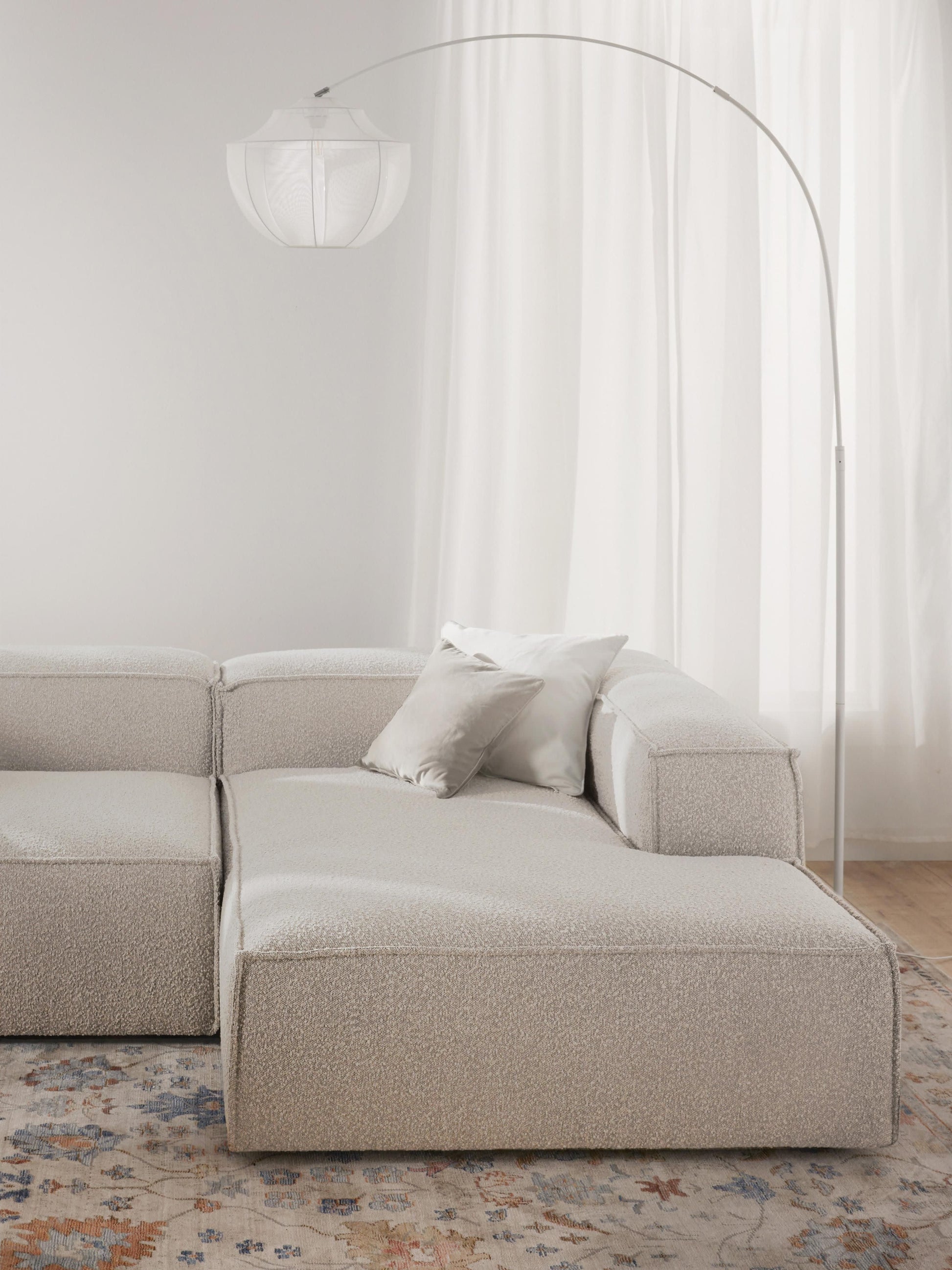 Lennick Bouclé Ottoman Corner Module