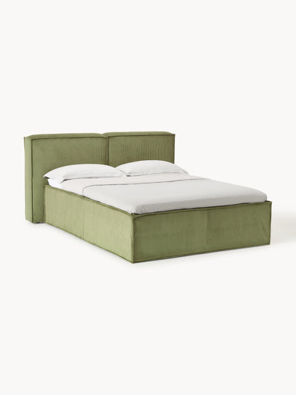 Lennick Corduroy Box Spring Bed