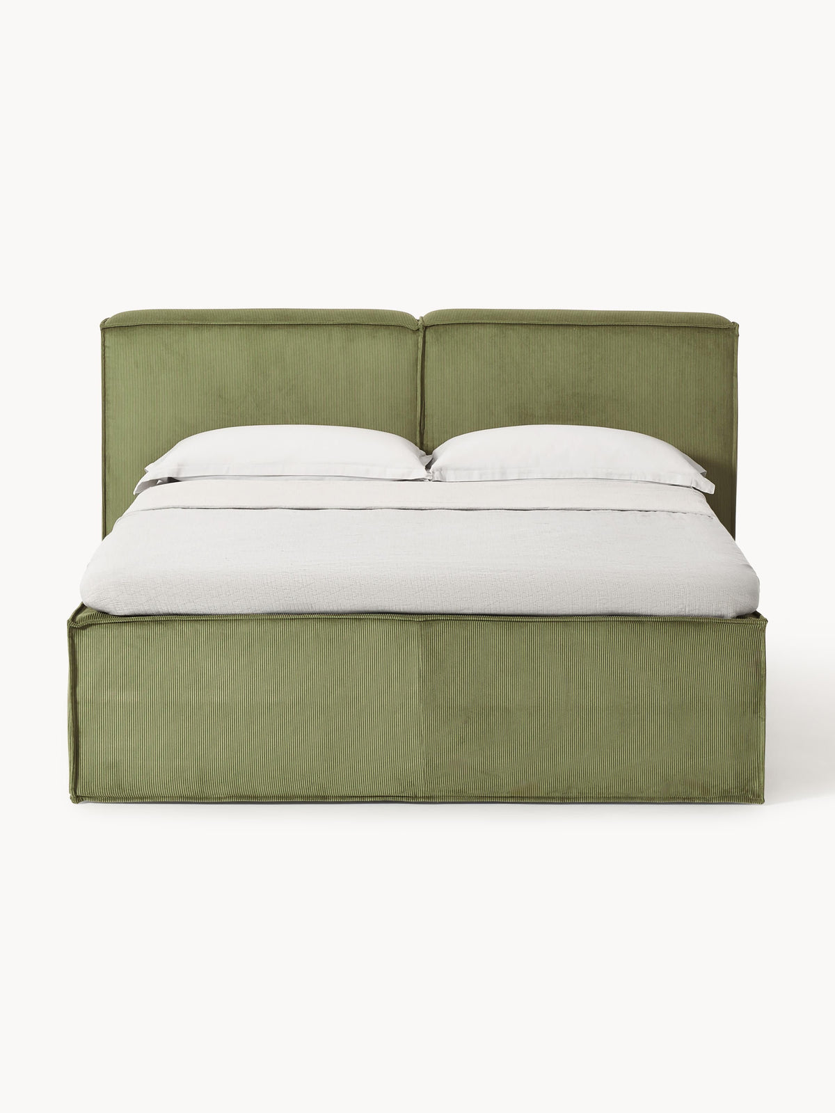 Lennick Corduroy Box Spring Bed