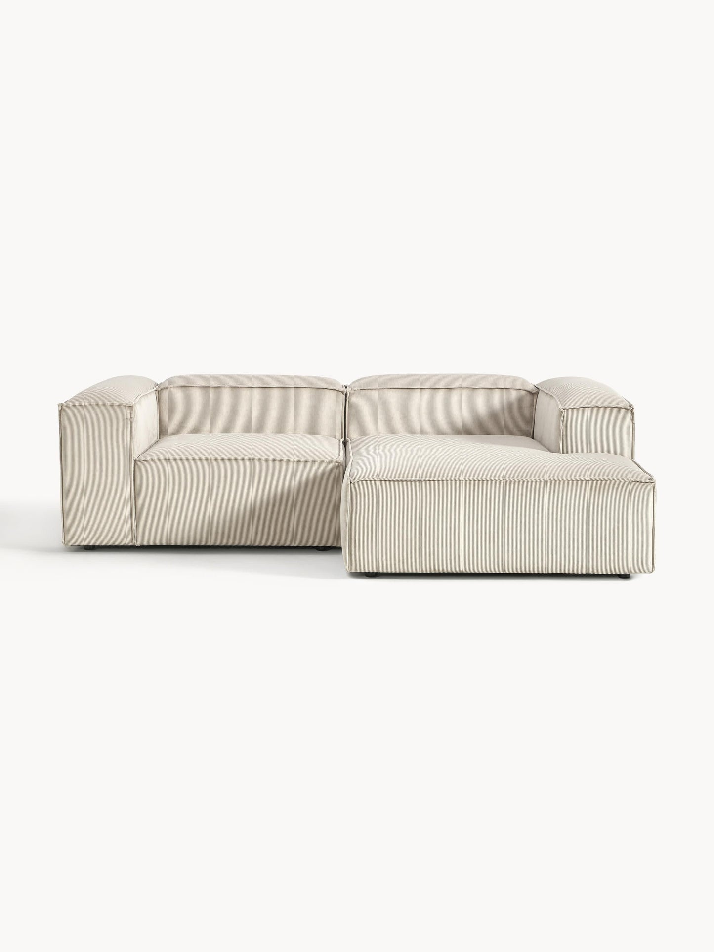 Lennick Corduroy Modular Corner Sofa, 2-Seater