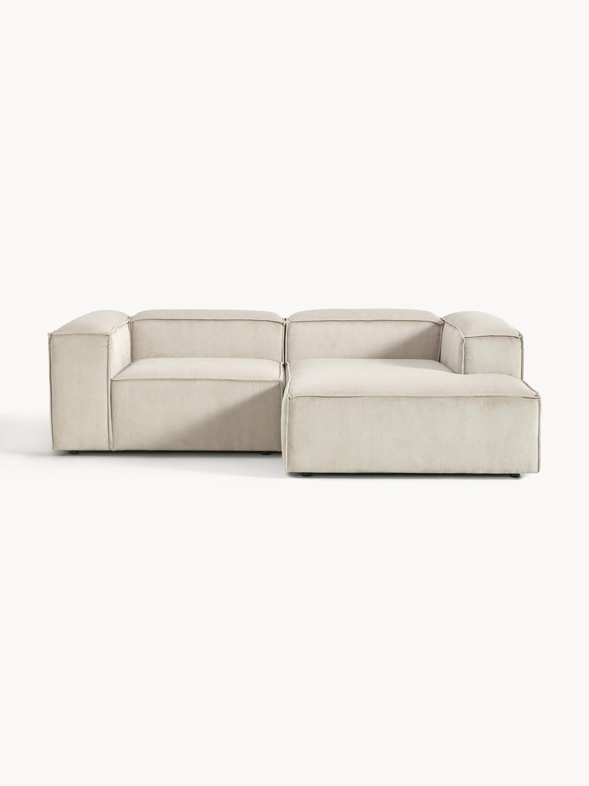 Lennick Corduroy Modular Corner Sofa, 2-Seater