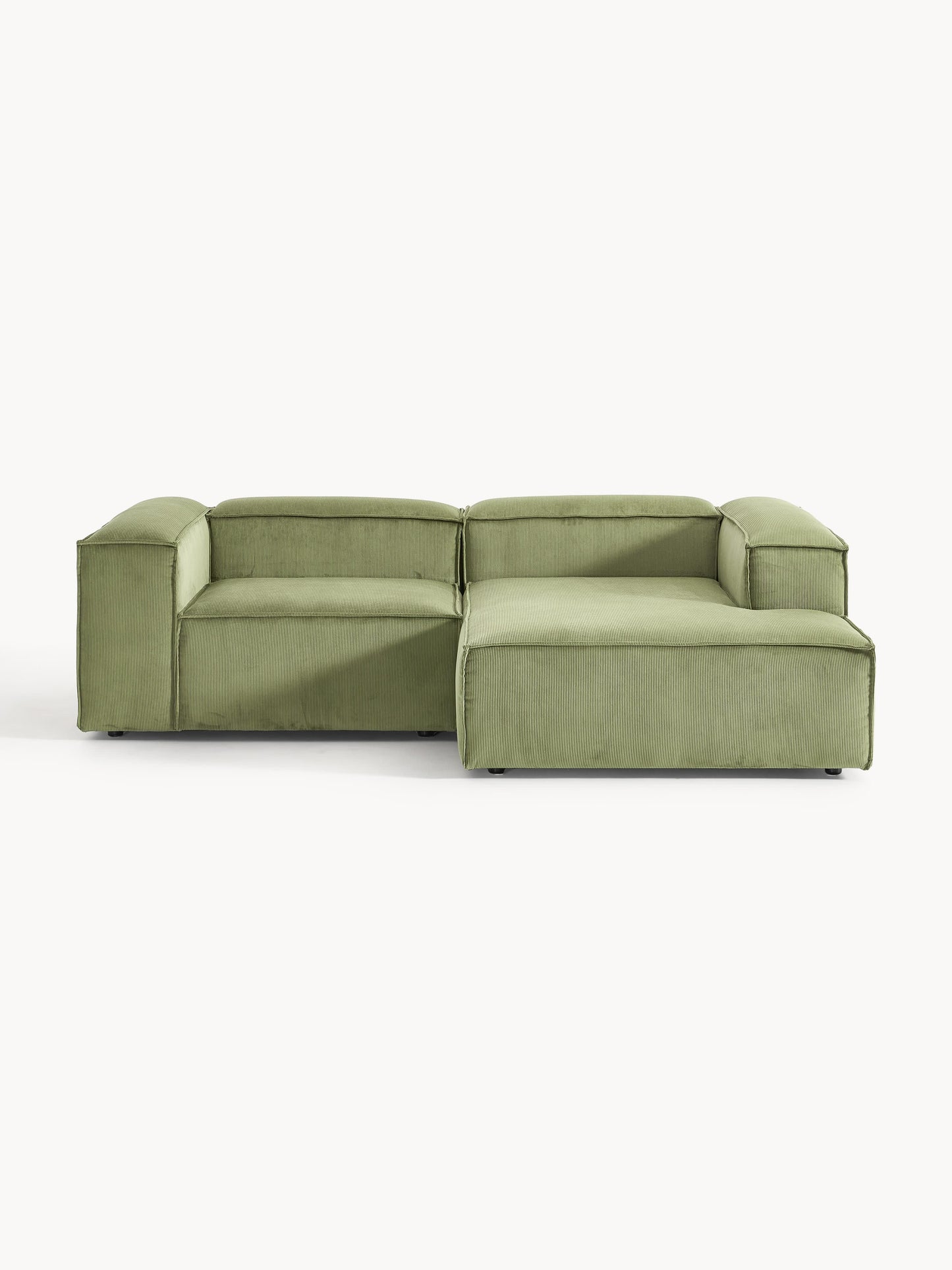 Lennick Corduroy Modular Corner Sofa, 2-Seater