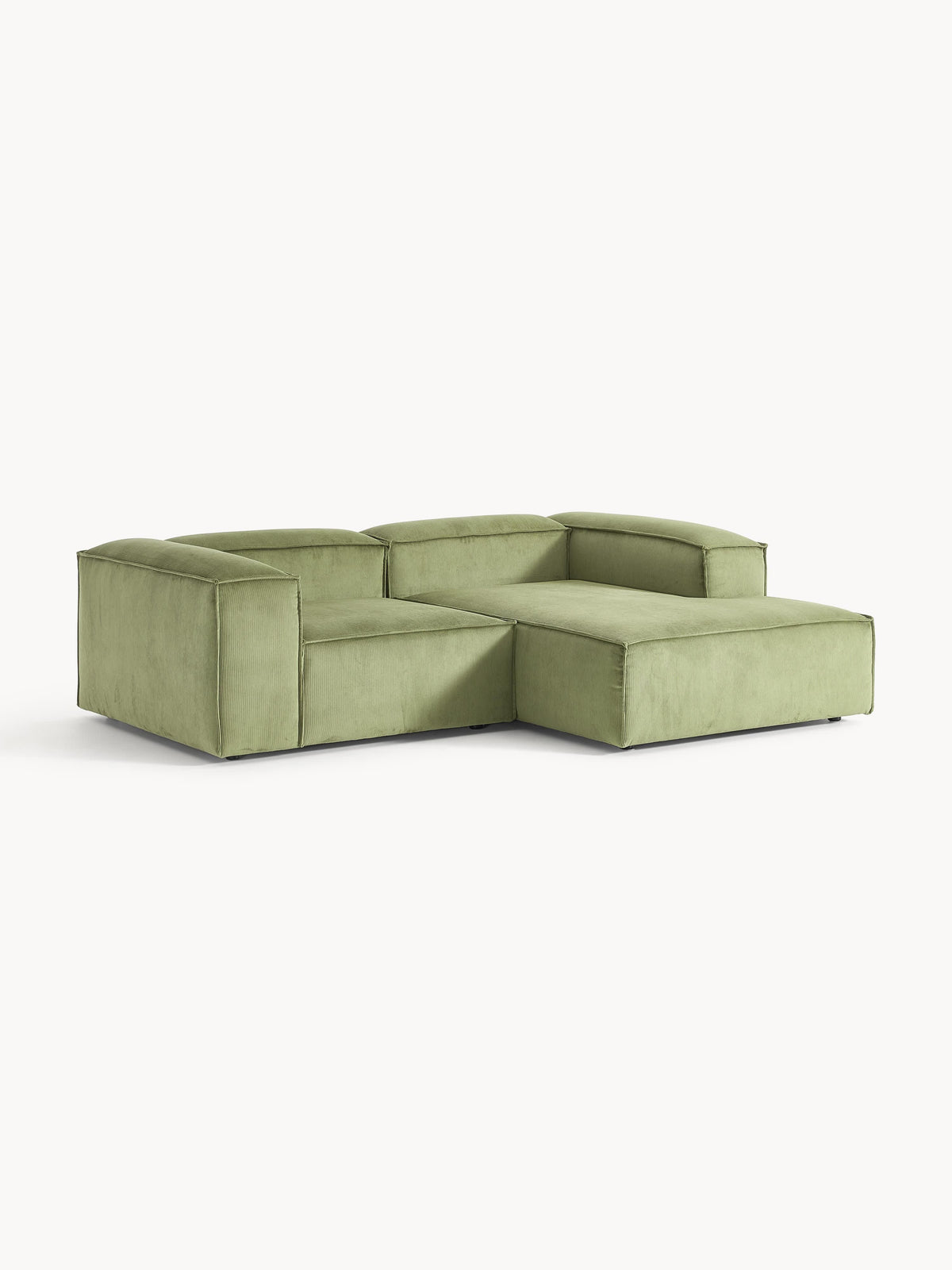 Lennick Corduroy Modular Corner Sofa, 2-Seater