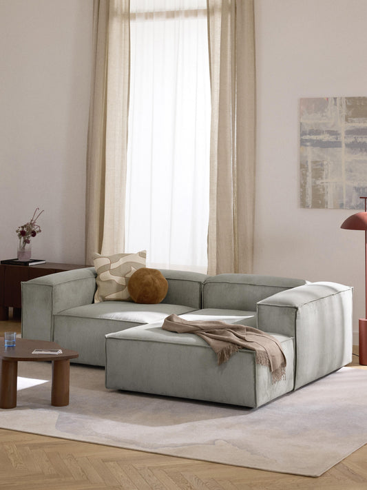 Lennick Corduroy Modular Corner Sofa, 2-Seater