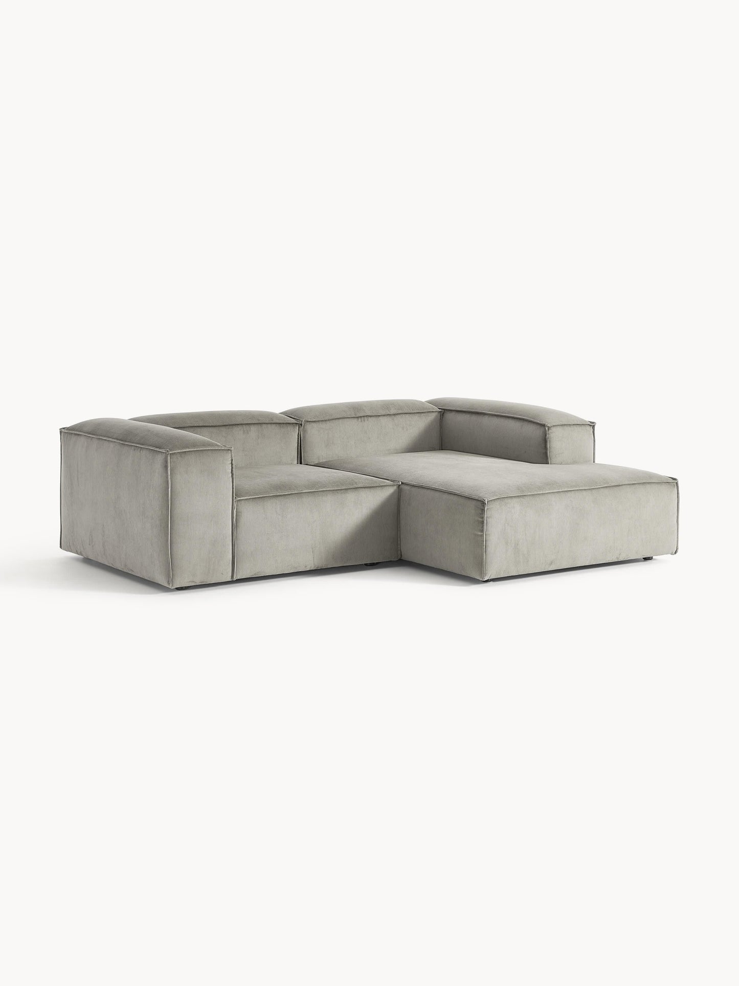 Lennick Corduroy Modular Corner Sofa, 2-Seater