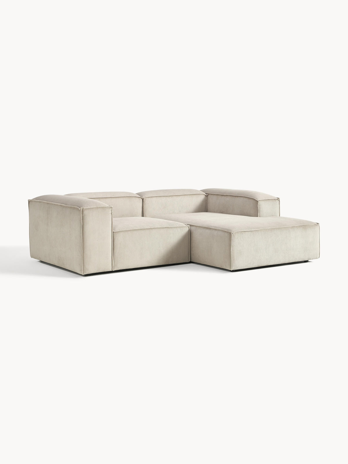 Lennick Corduroy Modular Corner Sofa, 2-Seater