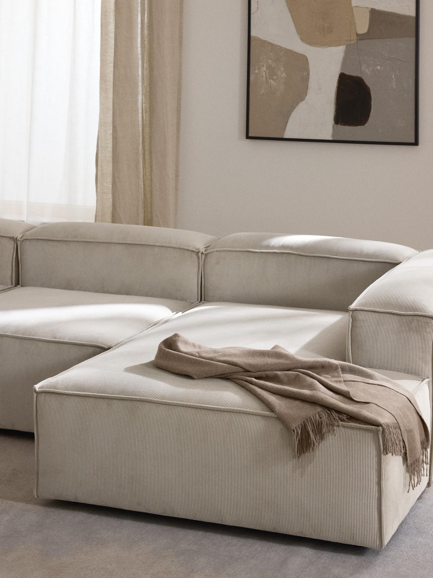 Lennick Corduroy Ottoman Corner Module