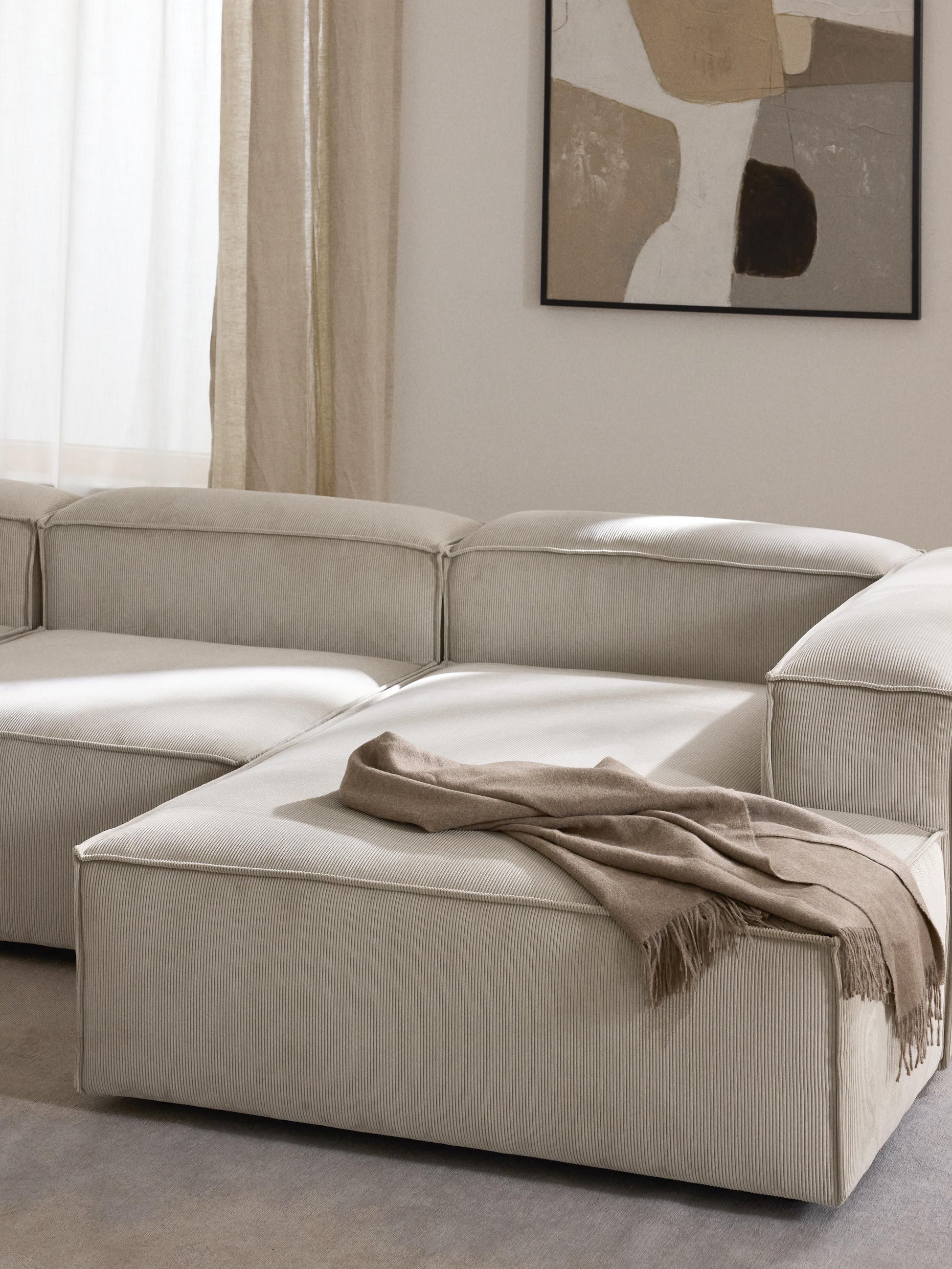 Lennick Corduroy Ottoman Corner Module