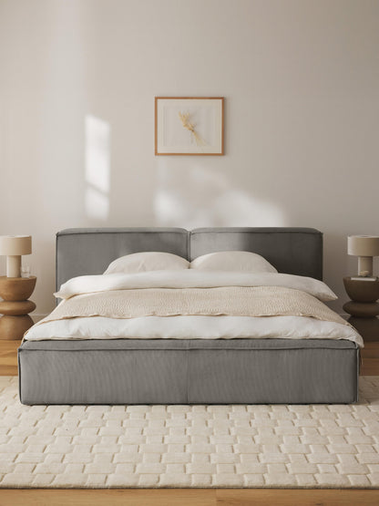 Lennick Corduroy Upholstered Bed