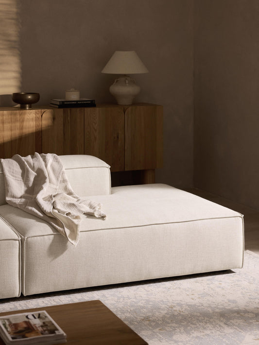 Lennick Linen Blend Ottoman Module