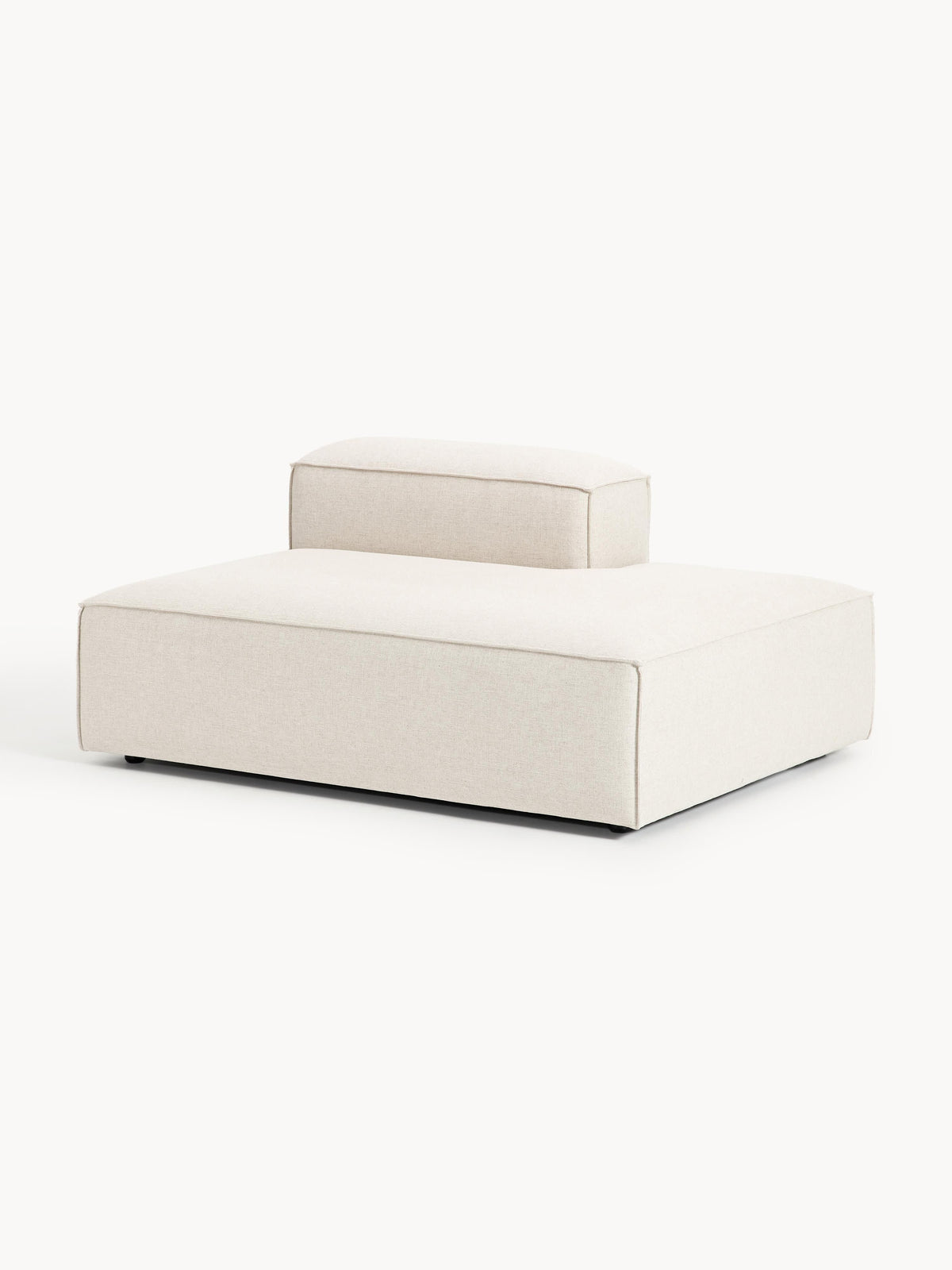 Lennick Linen Blend Ottoman Module