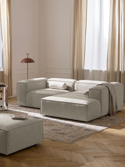 Lennick Modular Corner Sofa (2-Seater) in Linen Blend