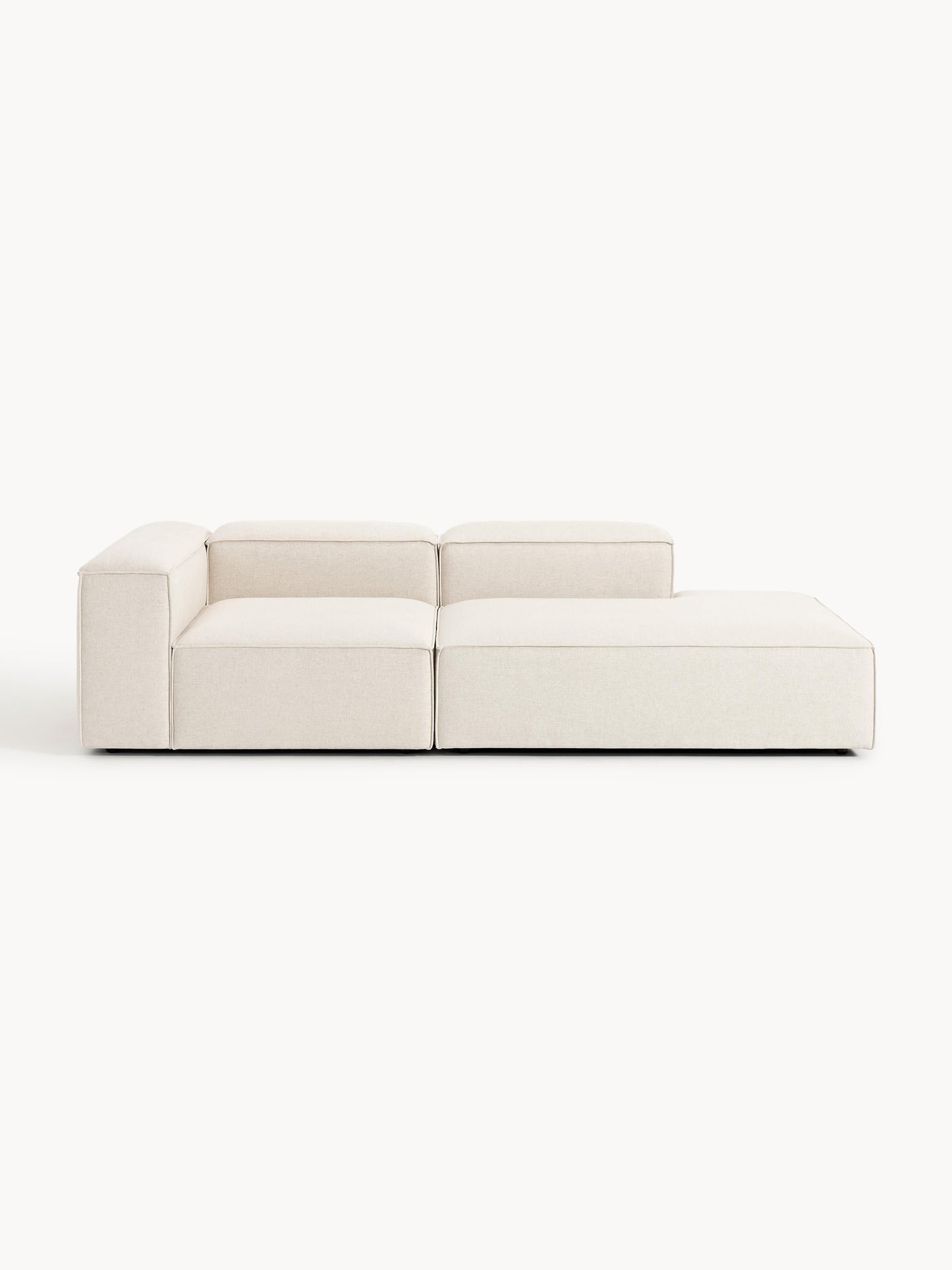 Lennick Modular Linen Blend Ottoman