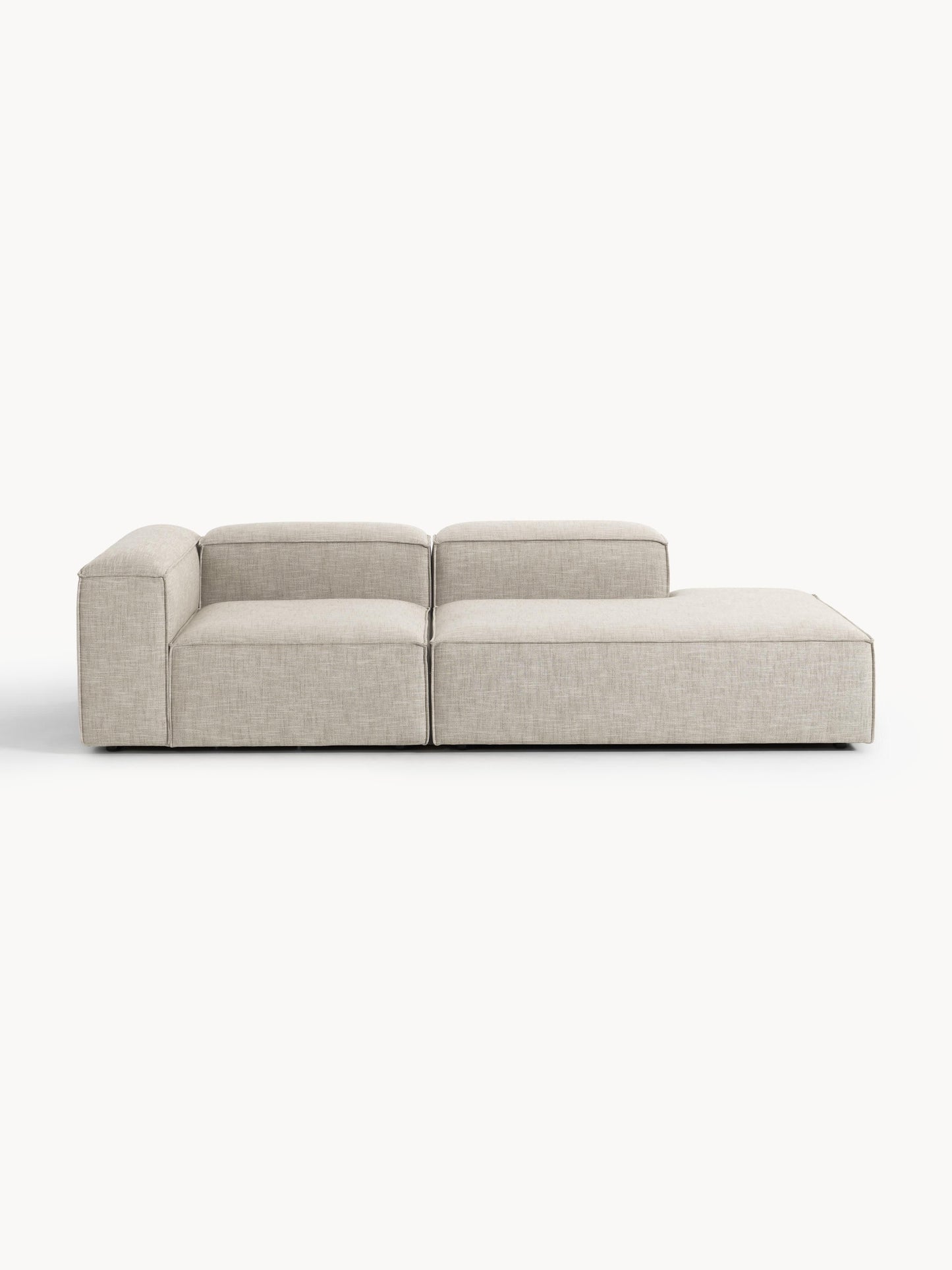 Lennick Modular Linen Blend Ottoman