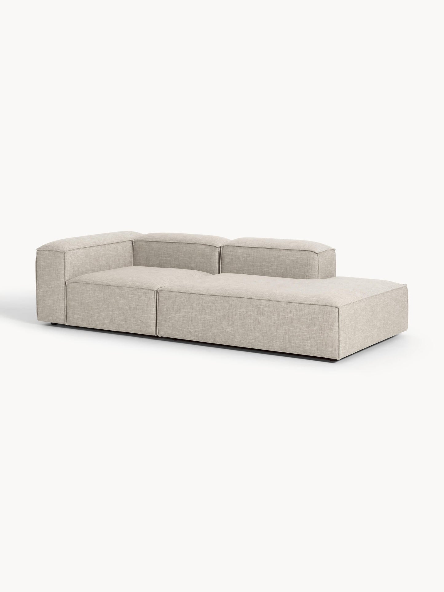 Lennick Modular Linen Blend Ottoman