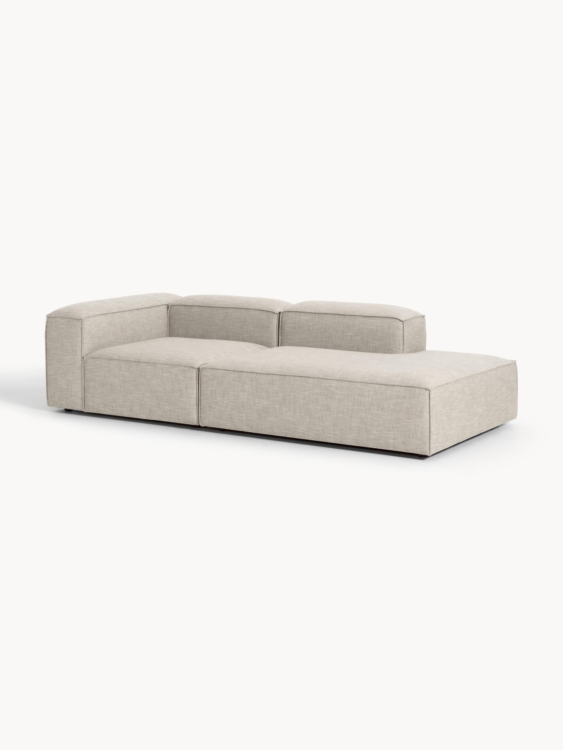 Lennick Modular Linen Blend Ottoman