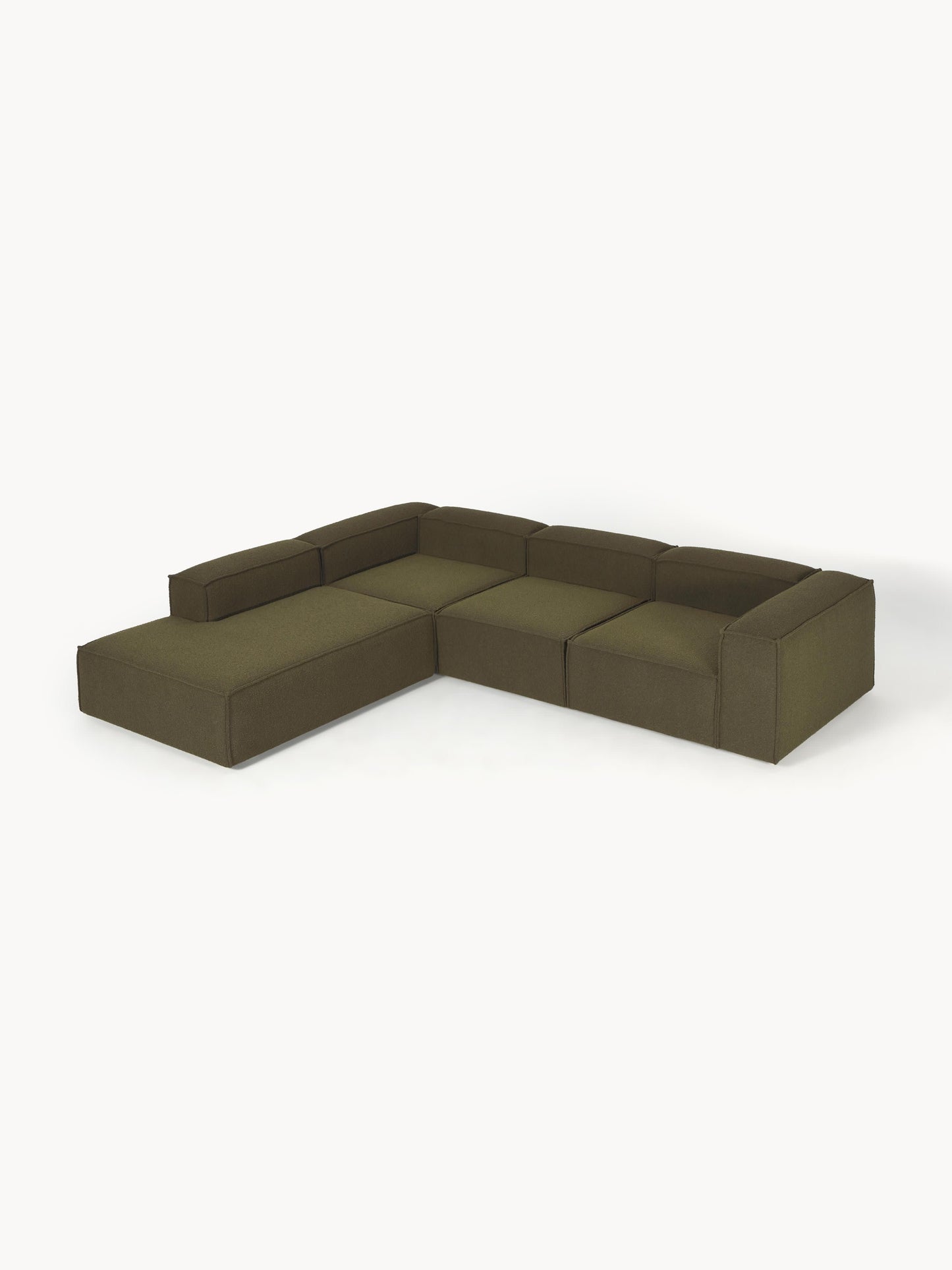 Lennick Modular XL Bouclé Corner Sofa (4-Seater)